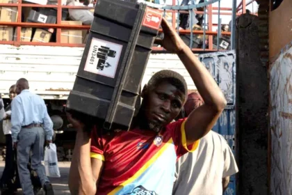 On Tuesday, electoral commission staff were helping to set up the polling stations—Reuters